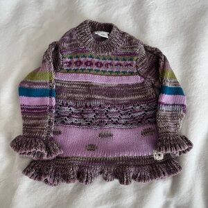 Naartjie Purple Multicolor Knit Sweater